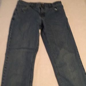 Levi Strauss stretch mid rise straight leg jeans